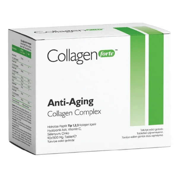 Collagen Forte Anti-Aging Collagen Complex 1500 mg 90 Tablet - Görsel 10