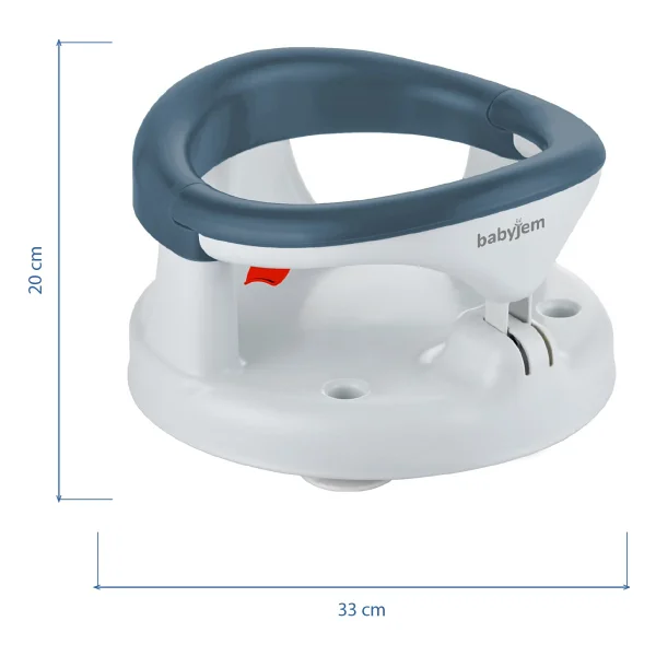 Babyjem İndigo Mavi Yandan Açılır Banyo Ve Mama Oturağı & Minder 2'li Set Kolay Temizlenebilir - Görsel 5