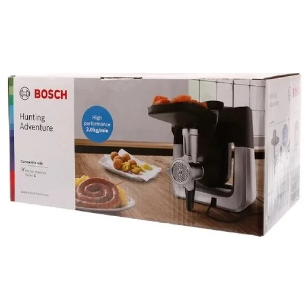 Bosch Mums6zs17 Serie 6 Mutfak Makinesi Uyumlu Kıyma-Içli Köfte-Sucuk Çekme Aparatı - Siyah - Görsel 5