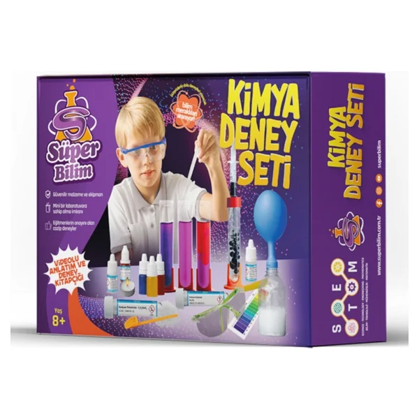 Süper Bilim Kimya Deney Seti 55006 - Görsel 2