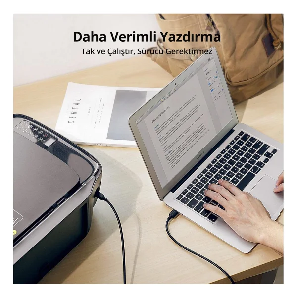 Ugreen 20846 1 M USB 2.0 Yazıcı Kablosu - Görsel 8
