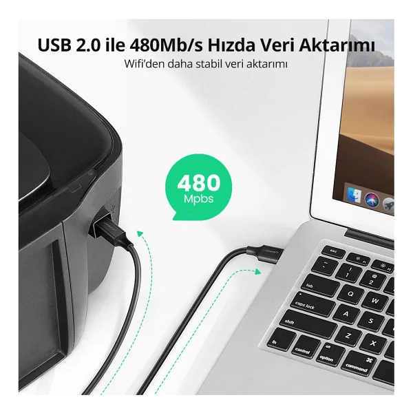 Ugreen 20846 1 M USB 2.0 Yazıcı Kablosu - Görsel 9