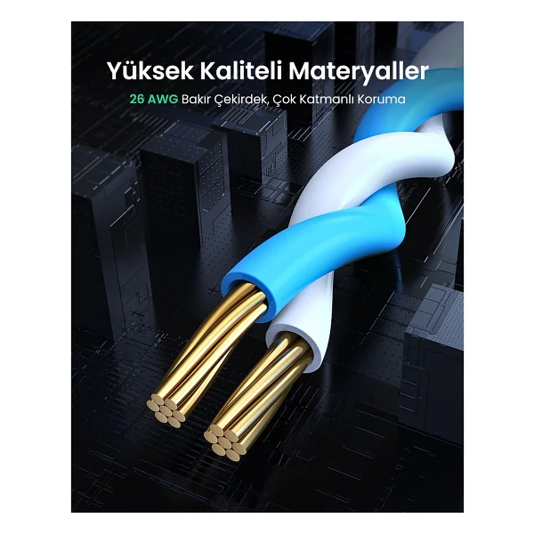Ugreen 20162 5 M Cat6 Patch Kablo - Görsel 5