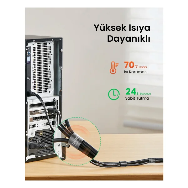 Ugreen Kablo Düzenleyici Cırt Band 2 Metre, 40354 - Görsel 6