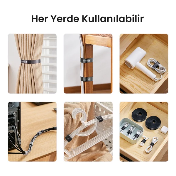 Ugreen Kablo Düzenleyici Cırt Band 2 Metre, 40354 - Görsel 9