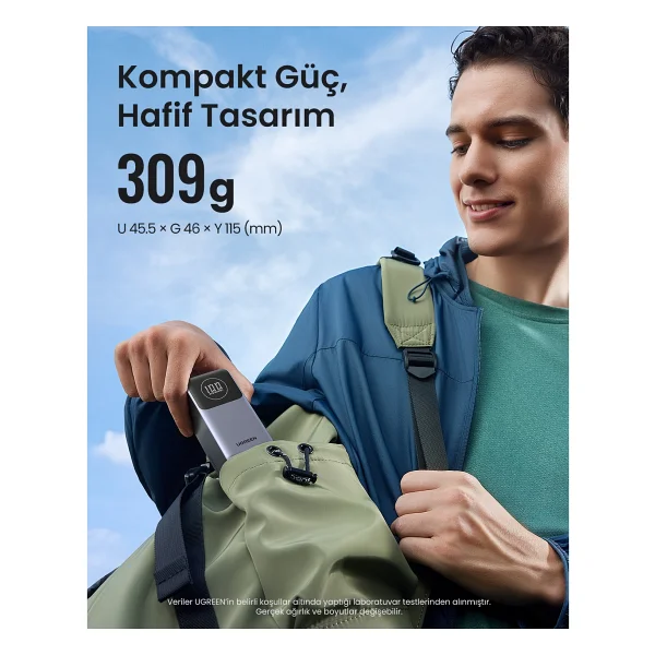 Ugreen Nexode Pro 35526b 12000 mAh Hızlı Şarj Powerbank - Görsel 8