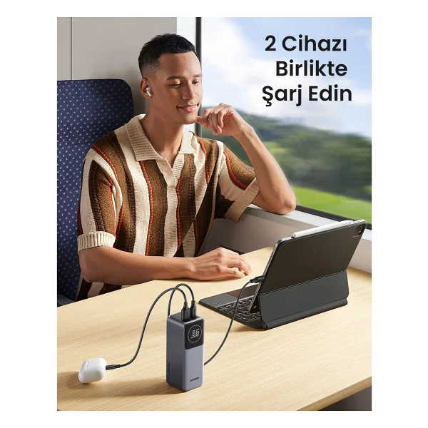 Ugreen Nexode Pro 35526b 12000 mAh Hızlı Şarj Powerbank - Görsel 10