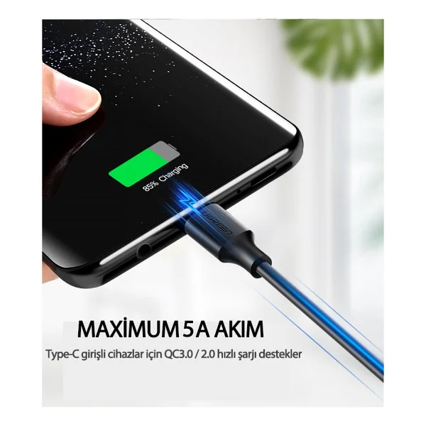 Ugreen 60123 2 M USB To Type-C Hızlı Şarj Kablosu - Görsel 2