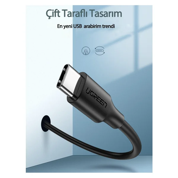 Ugreen 60123 2 M USB To Type-C Hızlı Şarj Kablosu - Görsel 3