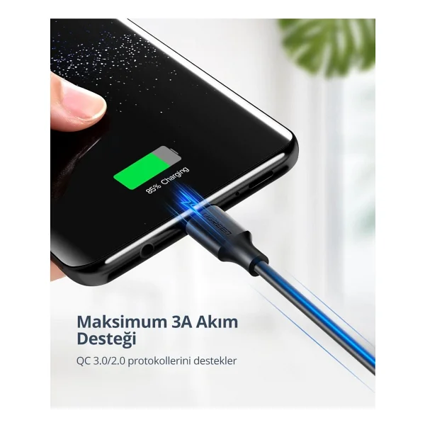 Ugreen 60123 2 M USB To Type-C Hızlı Şarj Kablosu - Görsel 6