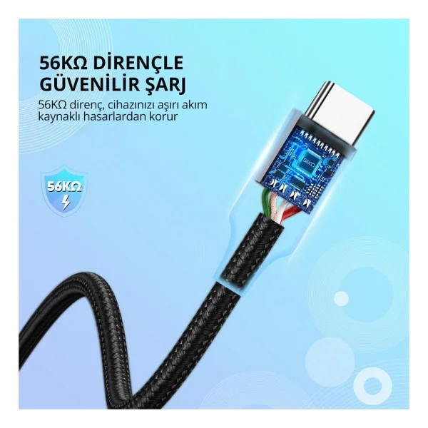 Ugreen 60126 1 M USB To Type-C Hızlı Şarj Kablosu - Görsel 9