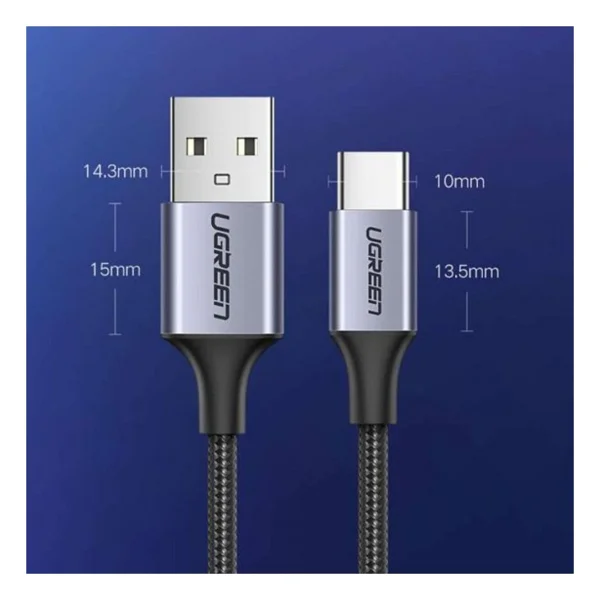 Ugreen 60131 1 M USB To Type-C Hızlı Şarj Kablosu - Görsel 5