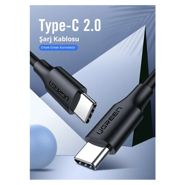 Ugreen 10306 2 M Type-C To Type-C Hızlı Şarj Kablosu - Görsel 6