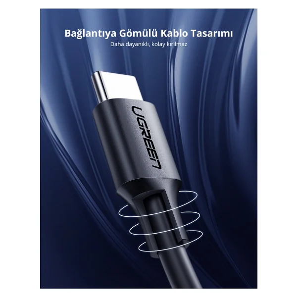Ugreen 10306 2 M Type-C To Type-C Hızlı Şarj Kablosu - Görsel 9