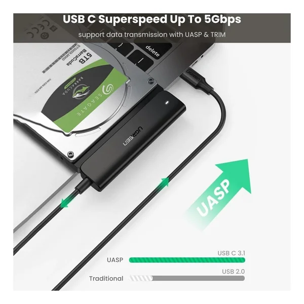 Ugreen 70610 Type-C To Sata Dönüştürücü - Görsel 3