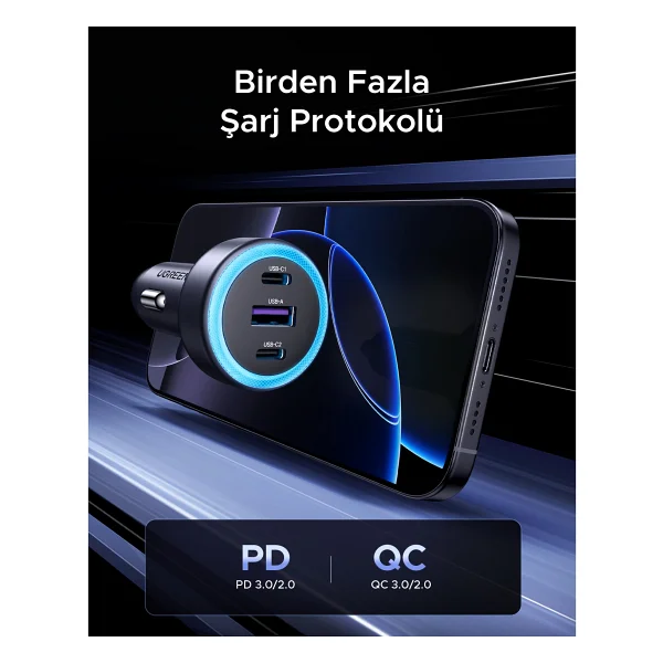 Ugreen 45843 30 W Hızlı Araç Şarj Aleti - Görsel 8