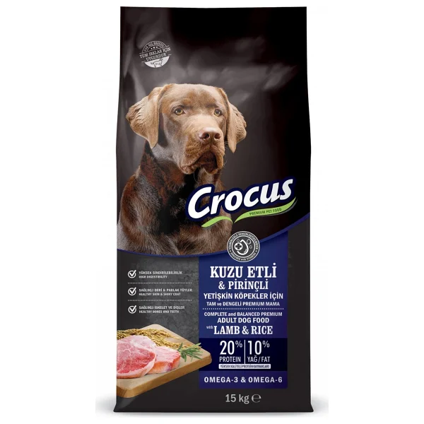 Crocus Kuzu Etli Pirinçli 15 Kg Yetişkin Köpek Maması - Görsel 2