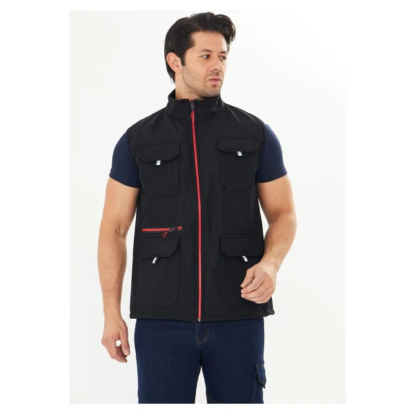 Orange Safety Softshell Siyah Yelek - Görsel 8