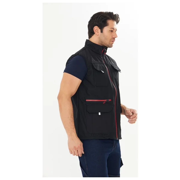 Orange Safety Softshell Siyah Yelek - Görsel 2