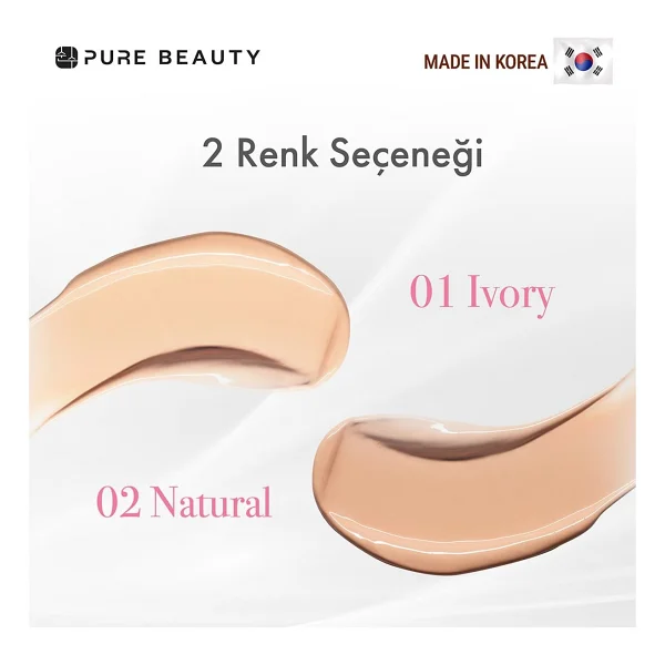Pure Beauty Bb Krem Spf50 Pa++++ 30 Ml Ivory Tüm Cilt Tipleri İçin Ton Eşitleyici Etki - Görsel 4