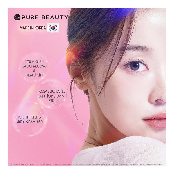 Pure Beauty Bb Krem Spf50 Pa++++ 30 Ml Ivory Tüm Cilt Tipleri İçin Ton Eşitleyici Etki - Görsel 8