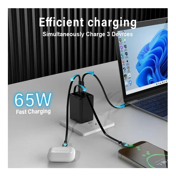 Linkage Lkc-56 65 W Hızlı Şarj Adaptörü - Görsel 4
