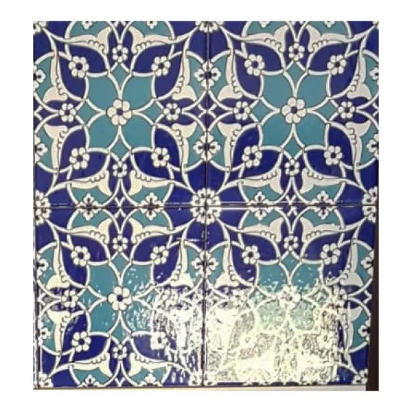 Armada Çini 20x20 Cm Ac 80 Selçuklu İznik Desen Kütahya Çini Karo - Görsel 3