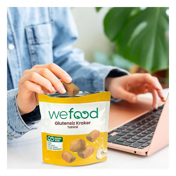 Wefood Tahinli Kraker 40 Gr 3'lü - Görsel 5