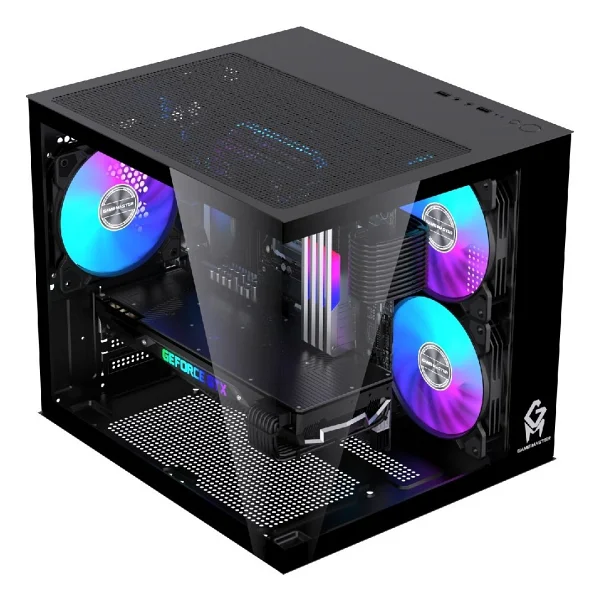 Game Master Gm-X1 RGB Fanlı Siyah Micro Atx Oyuncu Kasası - Görsel 2