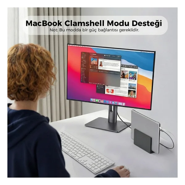 Mikrava USB C Displayport 1.4 Kablo (8k@60hz, 4k@240hz, 2k@360hz) HDR Hdcp Type C To Dp [Thunderbolt 5/4/3, Dex Mode Uyumlu], iPhone 15/16/17 Pro, MacBook, iPad Pro/Air, Samsung S25 Uyumlu (2 Metre) - Görsel 7