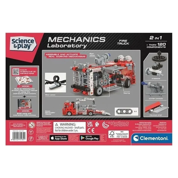 Clementoni Mekanik Laboratuvarı Fire Truck 75134 - Görsel 2