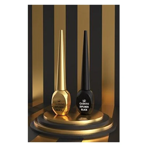 Gabrini Dipliner Gold Black Yumuşak Uçlu Kolay Uygulama Eyeliner Yoğun Pigmentli Renk - Görsel 3