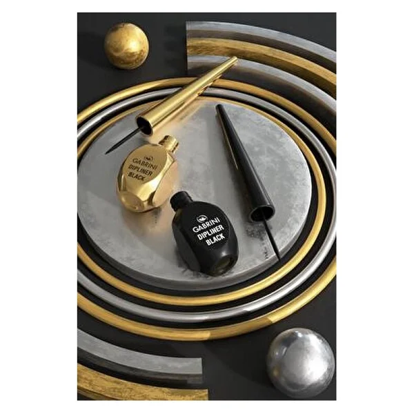 Gabrini Dipliner Gold Black Yumuşak Uçlu Kolay Uygulama Eyeliner Yoğun Pigmentli Renk - Görsel 4