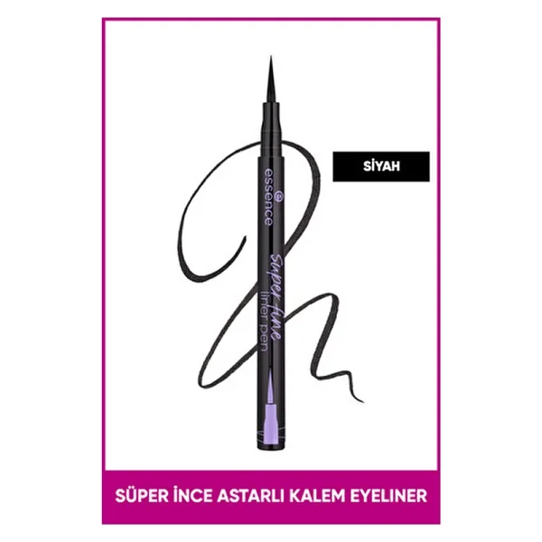 Essence Super Fine Siyah Kalem Eyeliner - Görsel 2