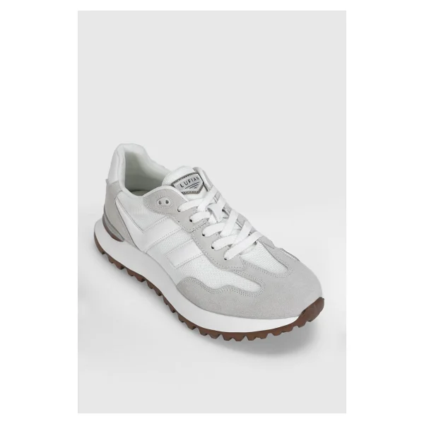 Lufian Arthur Beyaz-Bej Erkek Sneaker - Görsel 2