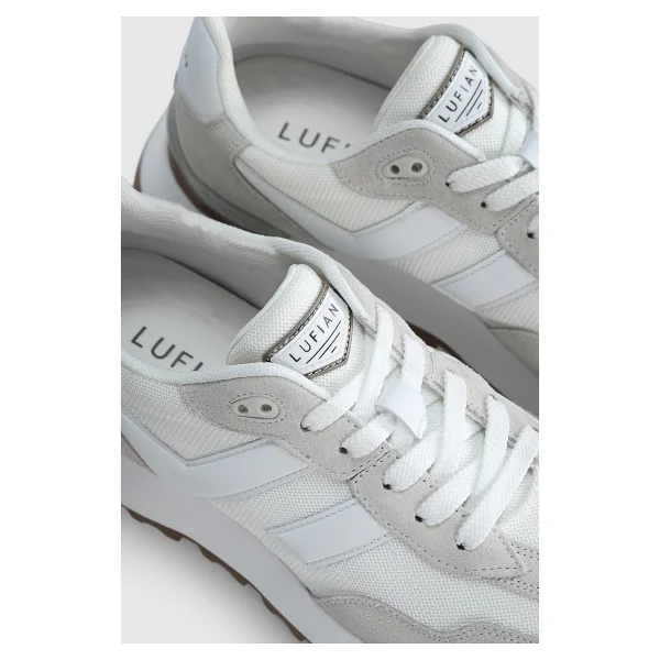 Lufian Arthur Beyaz-Bej Erkek Sneaker - Görsel 3