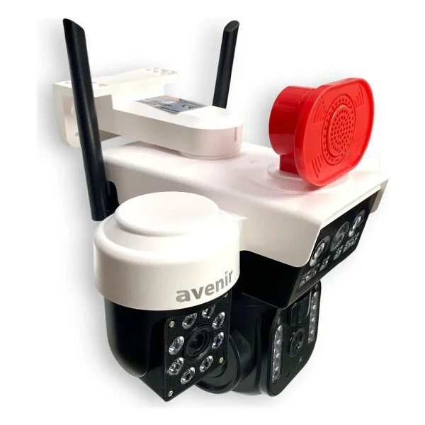 Avenir Av-S263w Beyaz 3 Kameralı 6mp Güneş Panelli Solar Wi-Fi Ptz Kamera - Görsel 3