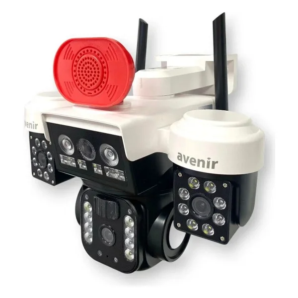 Avenir Av-S263w Beyaz 3 Kameralı 6mp Güneş Panelli Solar Wi-Fi Ptz Kamera - Görsel 4