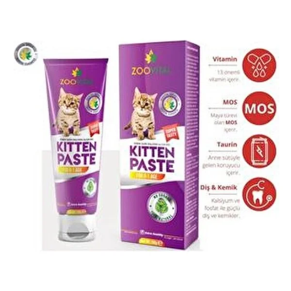 Zoovital Kitten 100 Gr Malt Yavru Kedi Macunu - Görsel 3