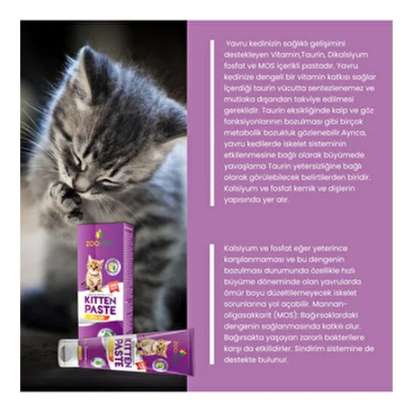 Zoovital Kitten 100 Gr Malt Yavru Kedi Macunu - Görsel 5