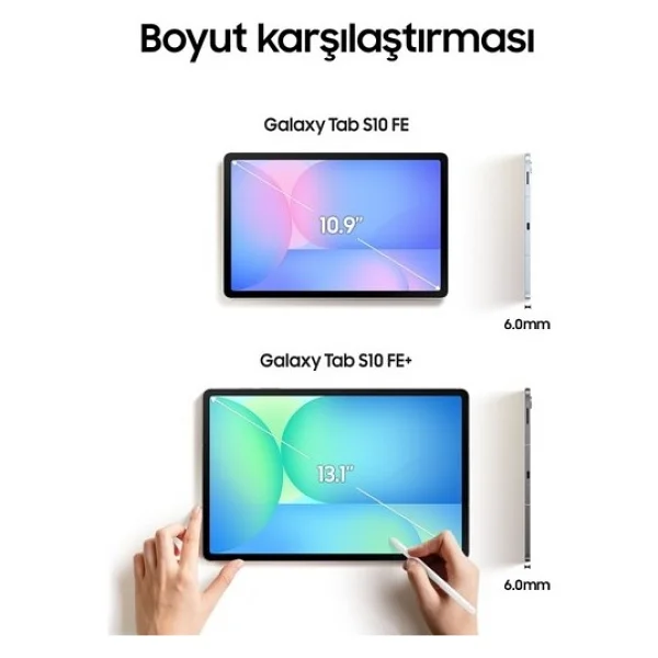 Samsung Galaxy Tab S10 Fe Sm-X520 Gri 256 GB 10.9" Tablet - Görsel 6
