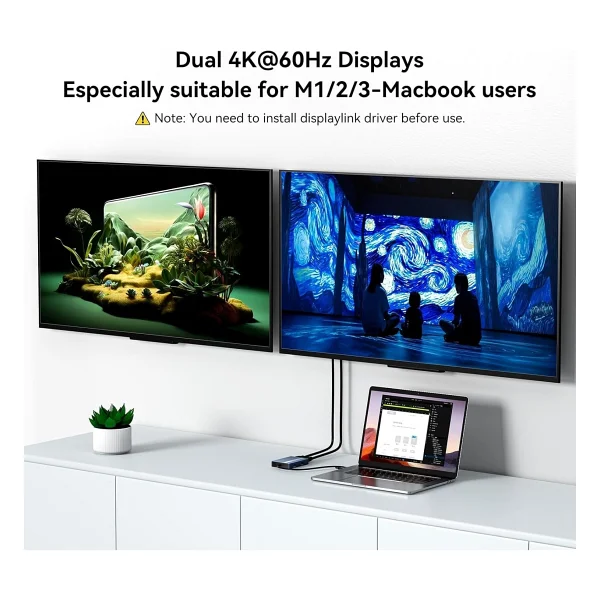 Acasis DS-0602 Laptop Docking Station - Görsel 3