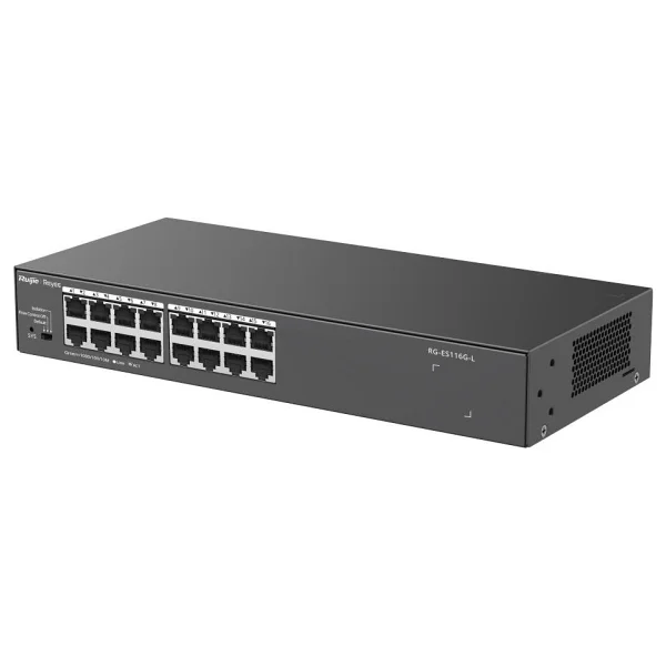Ruijie Reyee RG-ES116G-L 16 Port 10/100/1000 Yonetilemez Rack Mount Switch Metal Kasa - Görsel 2