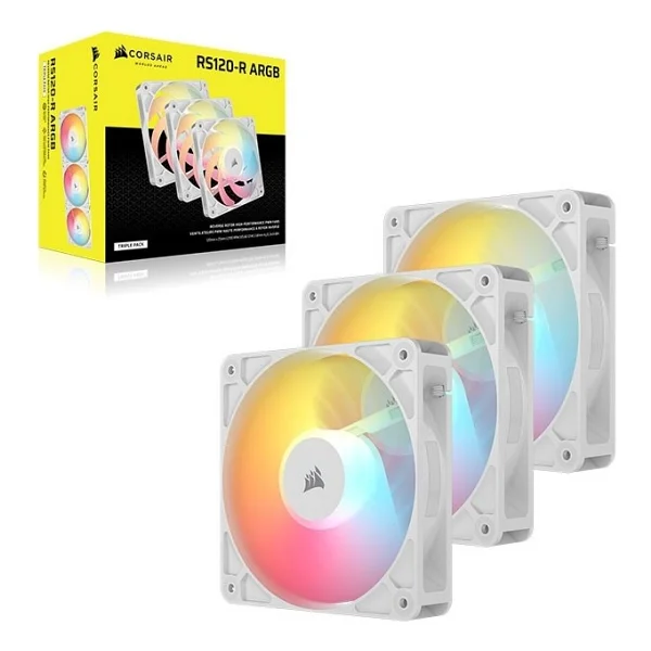 Corsair Rs120-R Reverse Argb Co-9050197-Ww Beyaz 3'lü 12 Cm Kasa Fanı - Görsel 3