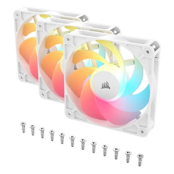 Corsair Rs120-R Reverse Argb Co-9050197-Ww Beyaz 3'lü 12 Cm Kasa Fanı - Görsel 4