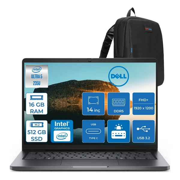Dell Pro 14 Pc14250235 Ultra 5 235u 16 GB 2 TB SSD Intel Graphics 14" Wuxga Notebook - Görsel 8
