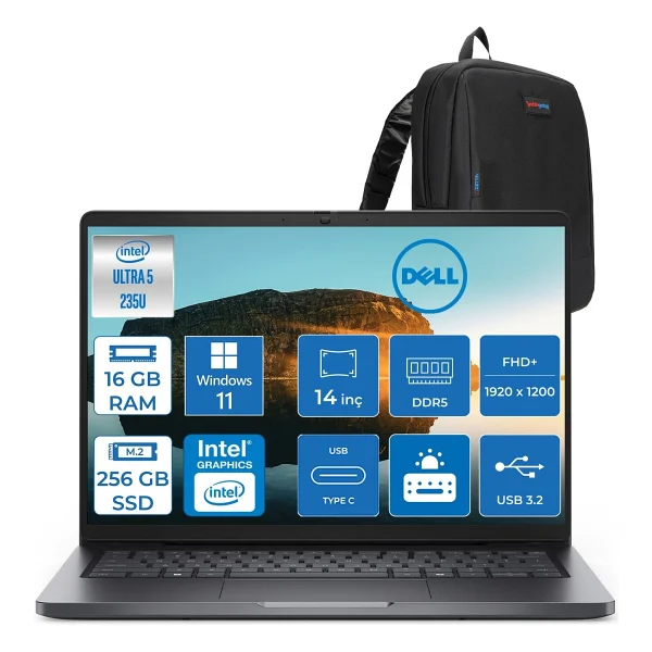 Dell Pro 14 Pc14250235 Ultra 5 235u 16 GB 256 GB SSD Intel Graphics 14 - Görsel 6