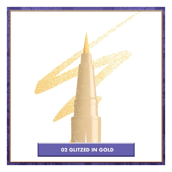 Nyx Professional Makeup Bridgerton Epic Ink Işıltılı 02 Glitzed In Gold Kalem Eyeliner - Görsel 2