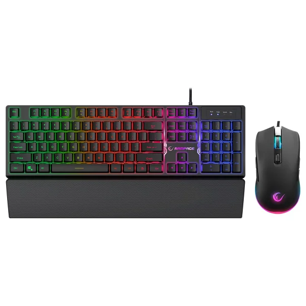 Rampage Km-Rx7 Fortuna V2 Siyah Kablolu Oyuncu Klavye Mouse Seti - Görsel 10