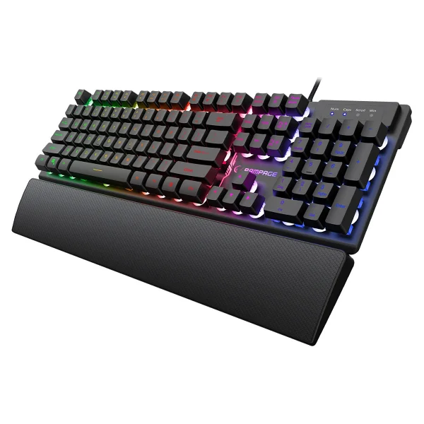 Rampage Km-Rx7 Fortuna V2 Siyah Kablolu Oyuncu Klavye Mouse Seti - Görsel 4